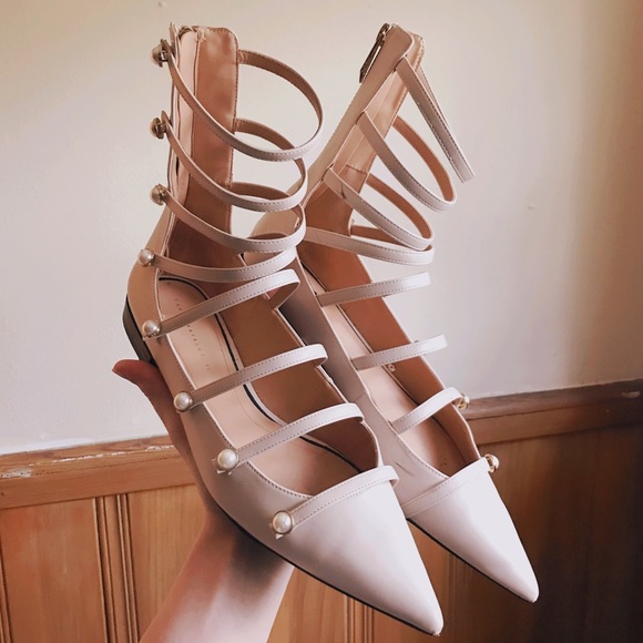 Zara Shoes - ZARA Pearl Flats